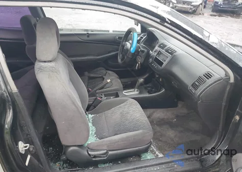 2002 Honda Civic Lx из США, поврежденный, VIN 1HGEM22522L061450